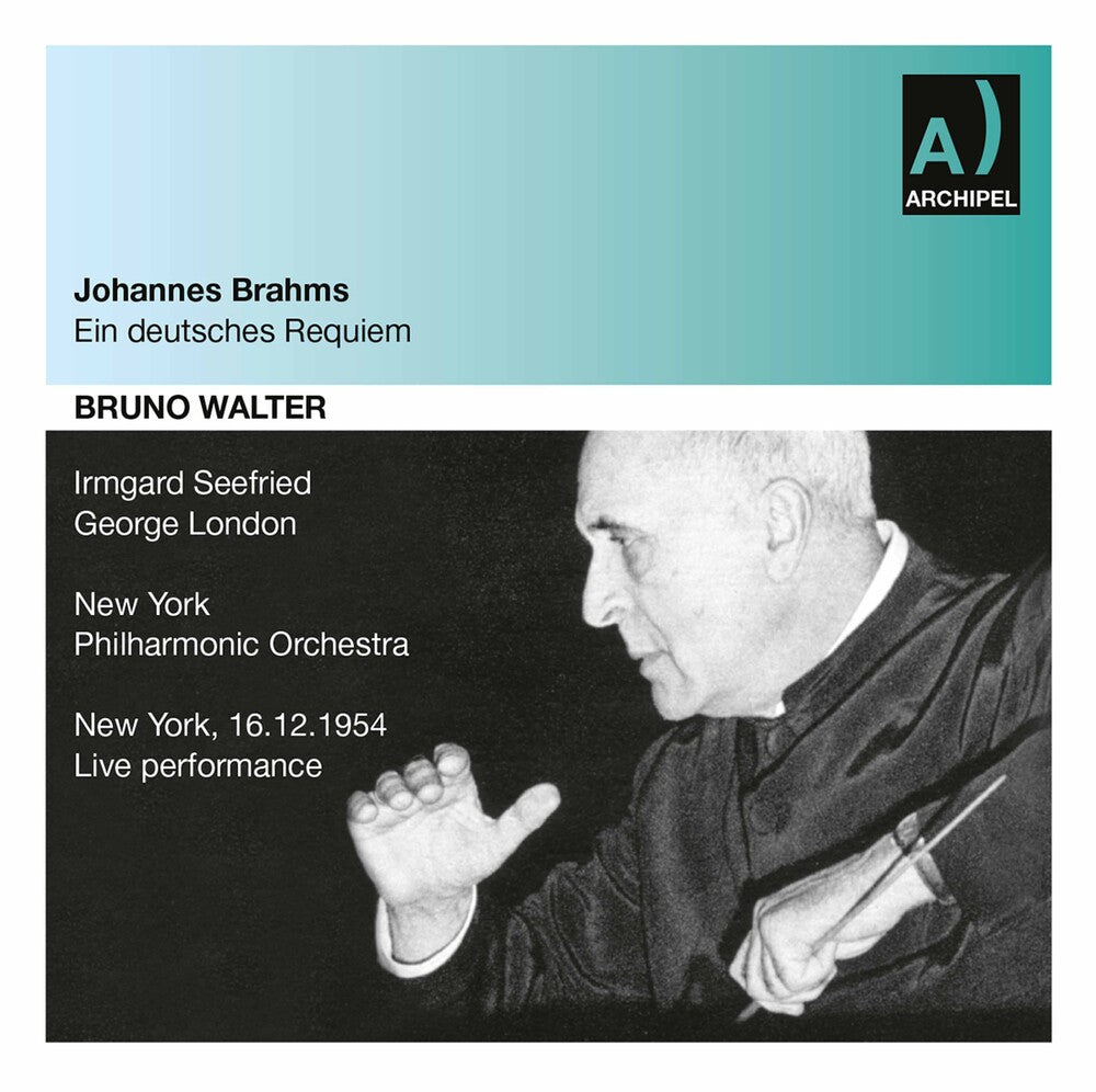 the album cover for Brahms / Walter - Ein Deutsches Requiem: Seefrie