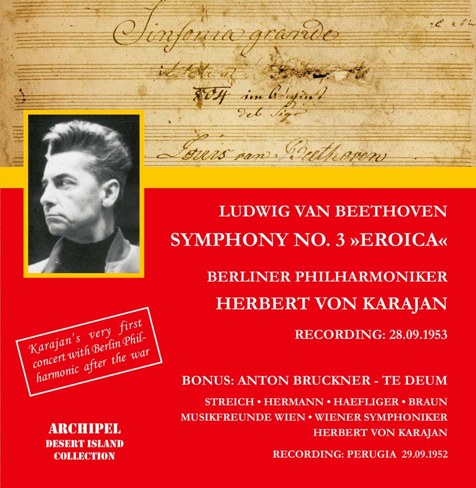 the album cover for Beethoven / Karajan - Sinfonie 3 / Berliner Phil