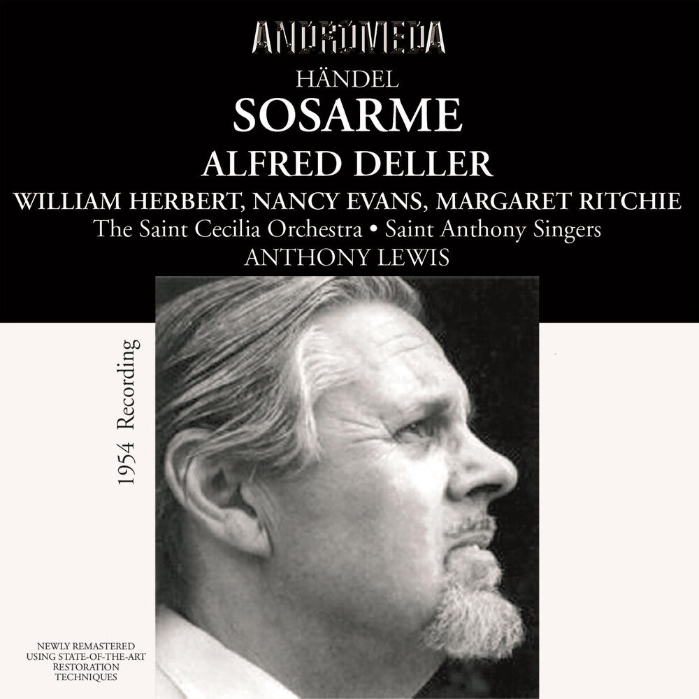 the album cover for Handel / Deller - Sosarme: Deller-Herbert-Evans