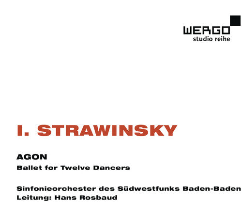 the album cover for Stravinsky / Baden-Baden / Rosbaud - Agon