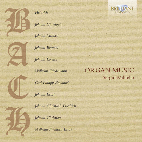 the album cover for Sergio Militello - Organ Music