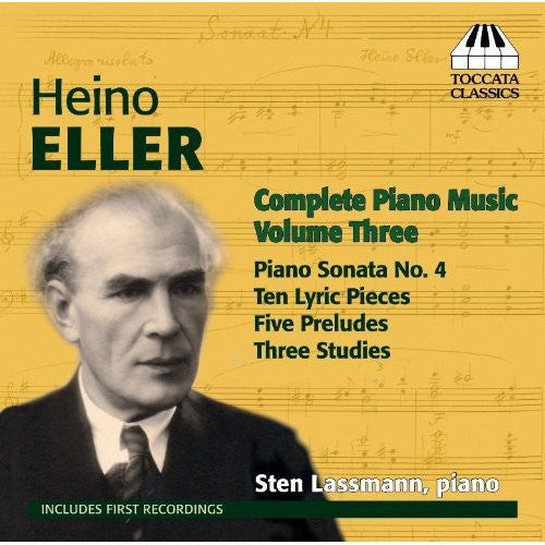 the album cover for Sten Lassmann - Complete Piano Music 3