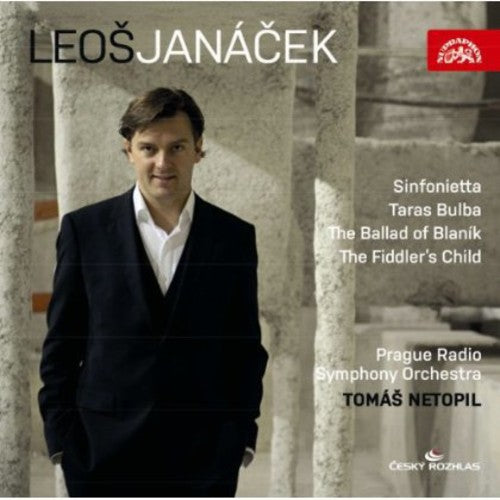 the album cover for TomÃ¡Âš Netopil - Sinfonietta / Taras Bulba / the Ballad of Blanik
