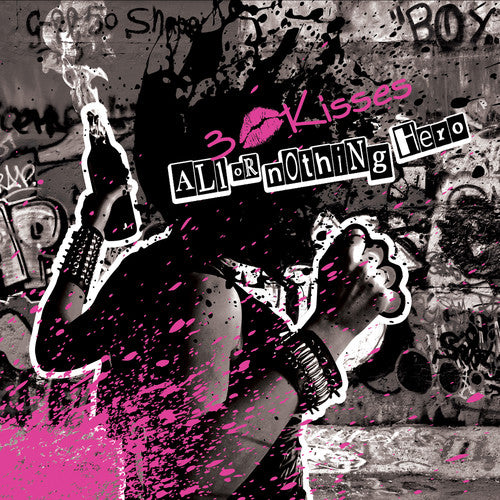 the album cover for 3 Kisses - All or Nothing Hero