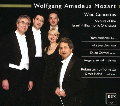 the album cover for Mozart / Rubinstein Sinfonietta / Heled - Wind Concertos