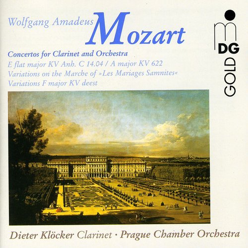 the album cover for W.A. Mozart - Clarinet Concerto in E Flat Major
