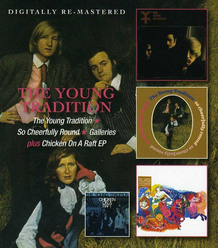 the album cover for Young Tradition - Young Tradition/So Cheerfully Round/ Galleries + C [Import]