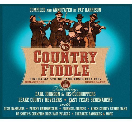 the album cover for Country Fiddle-Early String Band Music 1 - Country Fiddle-Early String Band Music 1924-1937