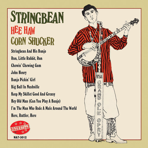 the album cover for Stringbean - Hee Haw Corn Shucker