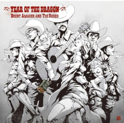 the album cover for Brent Amaker & The Rodeo - Year of the Dragon