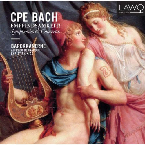 the album cover for C Bach PE / Barokkanerne / Bernardini / Kjos - Empfindsamkeit Symphonies & Concertos [Digipak]