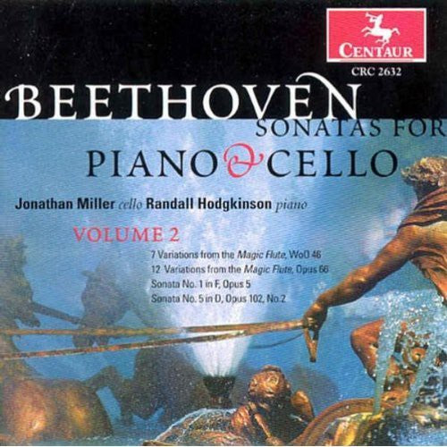 the album cover for Beethoven / Miller / Hodgkinson - Sonatas for Piano & Cello 2