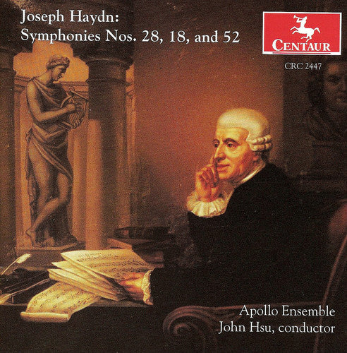 the album cover for Apollo Ensemble - Sym 18 in G / Sym 28 in a / Sym 52 in C minor