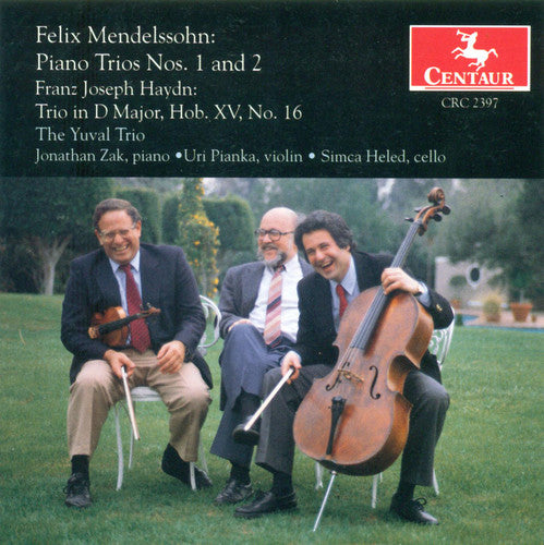 the album cover for The Yuval Trio - Piano Trios #1&2 / Haydn: Trio in D Hob XV.16