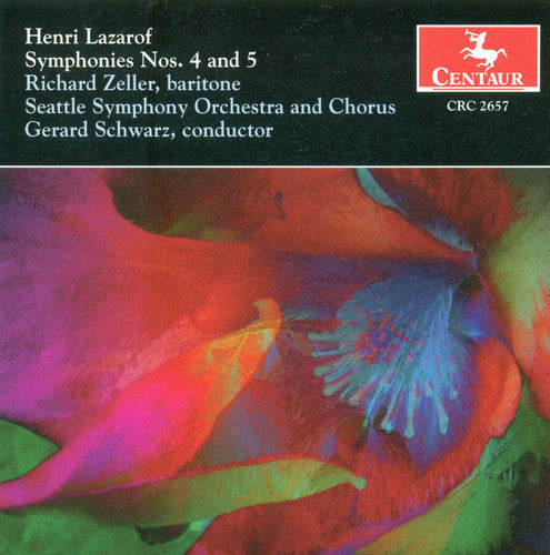 the album cover for Lazarof / Zeller / Schwarz / Seattle So - Symphony 4 & 5