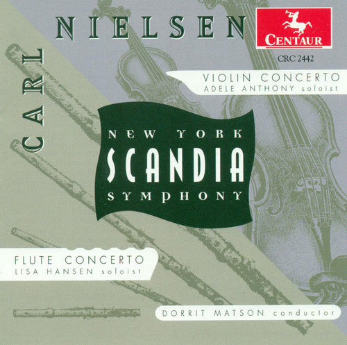 the album cover for Nielsen / Adele Anthony / Matson,Dorrit - Violin Concerto Op 33 / Flute Concerto