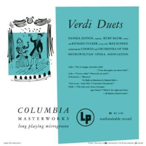 the album cover for Richard Tucker - Verdi Duets