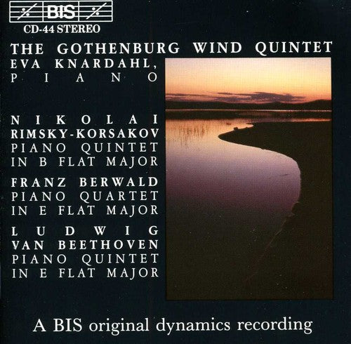 the album cover for Gothenburg Wind Quintet - Piano Quintet in B Flat / Pinao Quartet in E Flat