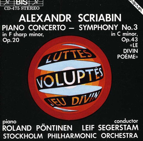 the album cover for ROLAND PONTINEN - Piano Concerto / Symphony 3 "Divine Poem"