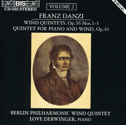 the album cover for Love Derwinger - Wind Quintets Op56