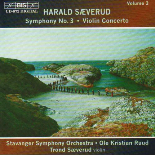 the album cover for Trond Saeverud - Symphony 3 / Violin Concerto