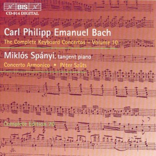 the album cover for C Bach PE / Spanyi / Szuts / Concerto Armonico - Keyboard Concertos 10