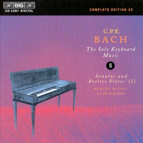 the album cover for Miklos Spanyi - Solo Keyboards Works 8