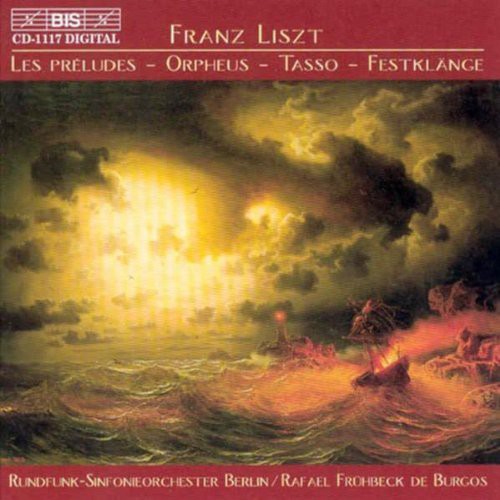 the album cover for Rafael Fruhbeck De Burgos - Preludes / Orpheus / Tasso: Lamento E Trionfo