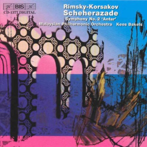 the album cover for Kees Bakels - Scheherazade / Symphony 2