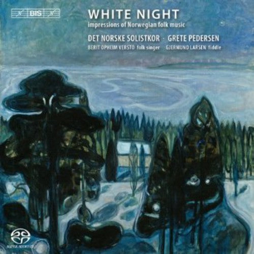 the album cover for Gjermund Larsen - White Nights: Impressions of Norwegian Folk Music
