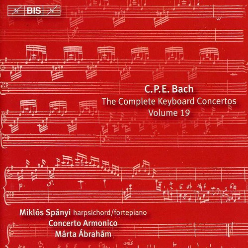 the album cover for Miklos Spanyi - Keyboard Concertos 19