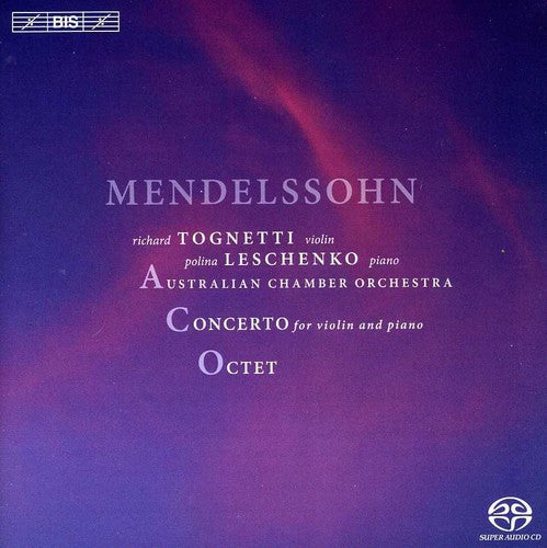 the album cover for Polina Leschenko - Double Concerto & Octet