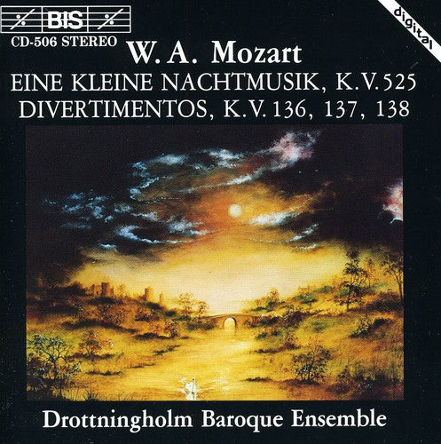 the album cover for Drottningholm Baroque Ensemble - Serenade in G