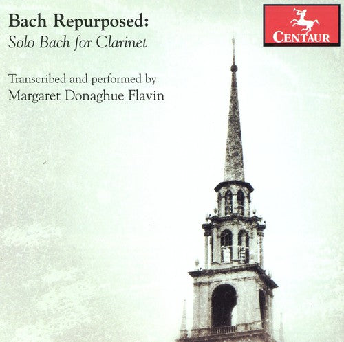 the album cover for Margaret Donaghue Flavin - Bach Repurposed: Solo Bach for Clarinet