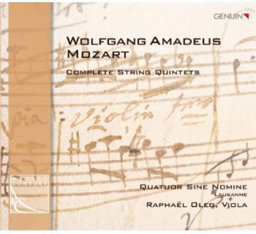the album cover for Quatuor Sine Nomine - Complete String Quintets