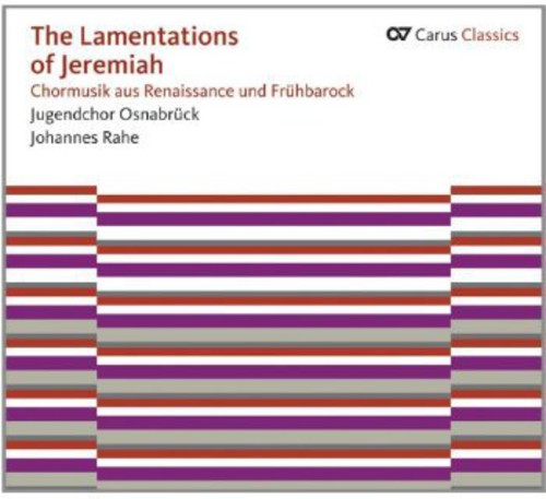 the album cover for Johannes Rahe - Lamentations of Jeremiah