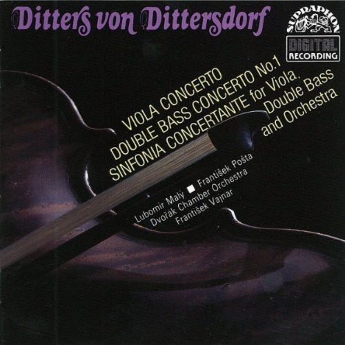 the album cover for Lubomir Maly - DBL Bass Cto / Viola Cto / Sfa Concertante