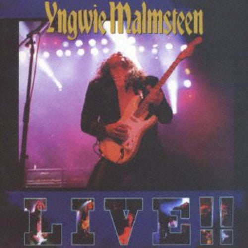 the album cover for Yngwie Malmsteen - Live
