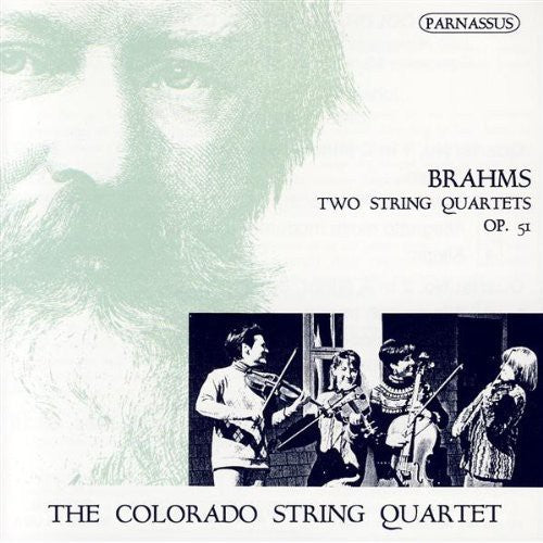 the album cover for The Colorado String Quartet - String Quartets 1 in C Op 51 1 / 2 in a Op 51 2