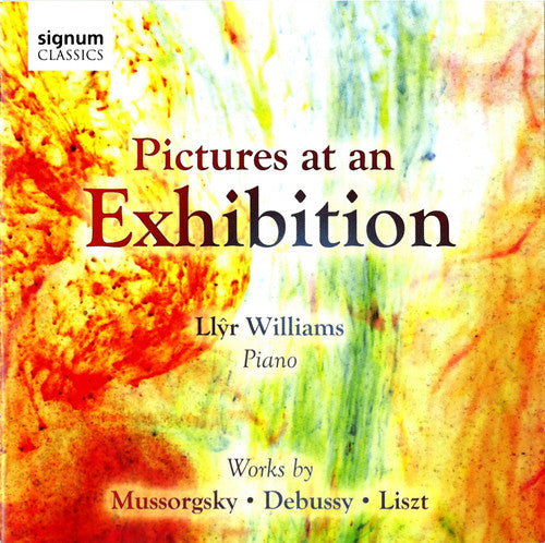 the album cover for Llyr Williams - Pictures at An Exhibition