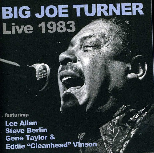 the album cover for Big Joe Turner - Big Joe Turner Live 1983