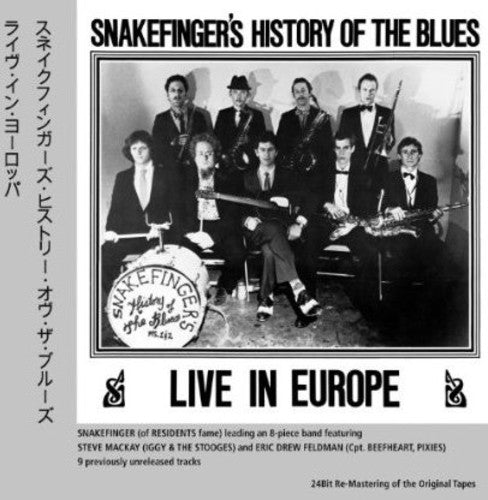 the album cover for Snakefingers History Of The Blues - Live in Europe