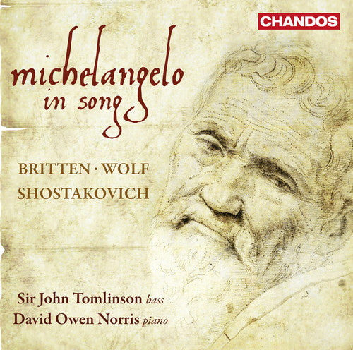 the album cover for John Tomlinson - Michelangelo in Song