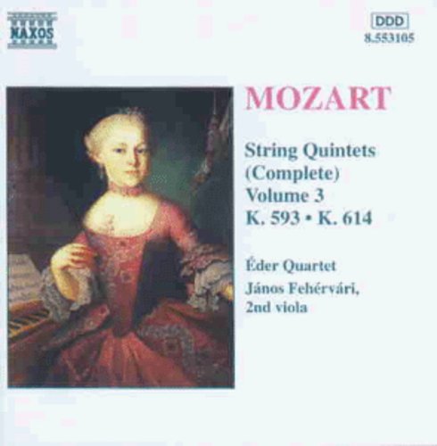 the album cover for Janos Fehervari - Complete String Quintets 3