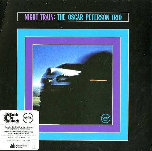the album cover for Oscar Peterson - Night Train