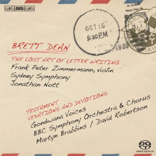 the album cover for Brett Dean - Lost Art of Letter Writing Etc