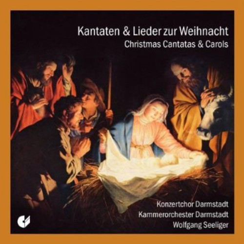 the album cover for W Bach F / Schlick / Darmstadt Chamber Choir - Christmas Cantatas & Carols