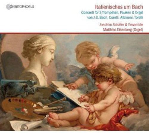 the album cover for Joachim Schafer - Bach's Italian Colleagues