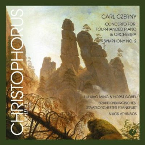 the album cover for Czerny / Ming / Brandenburg State Orchestra - Concerto for Four-Handed Piano & Orchestra
