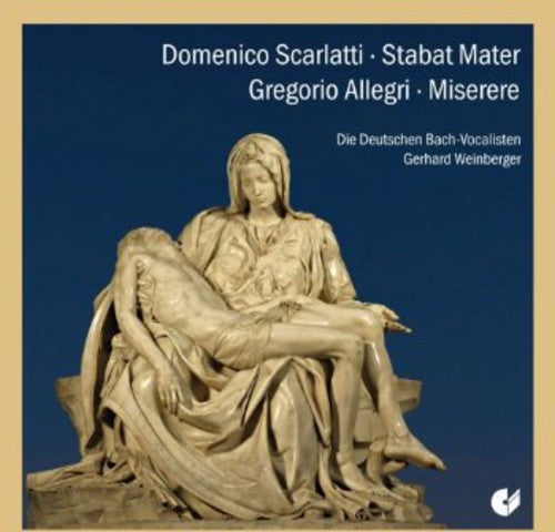 the album cover for Scarlatti / Weinberger / German Bach Vocalists - Stabat Mater Miserere